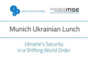 David H. Petraeus and Anders Fogh Rasmussen will discuss Ukraine's Security during the 1st Munich Ukrainian Lunch